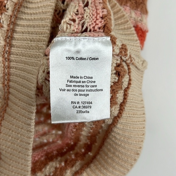 Heartloom Striped Crotchet Kenzie Tank in Ecru Size XS NWT - Picture 9 of 10